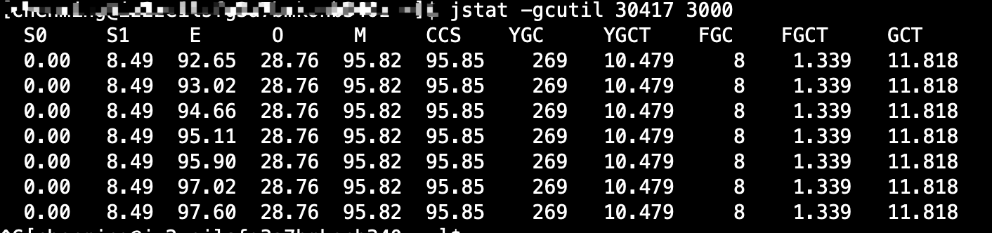 jstat-gcutil